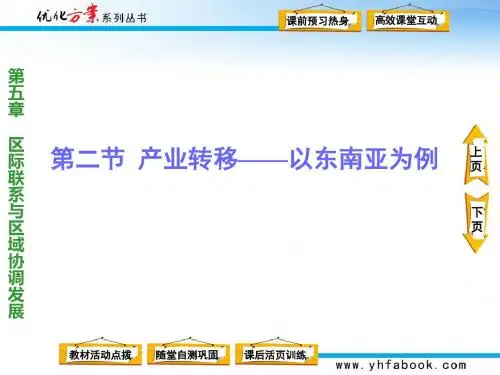 人教版 必修三 52产业转移 课件讲解