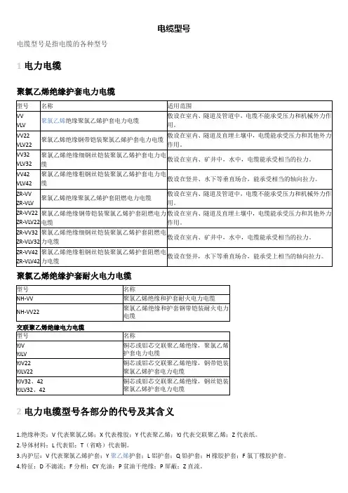 电缆标注详解