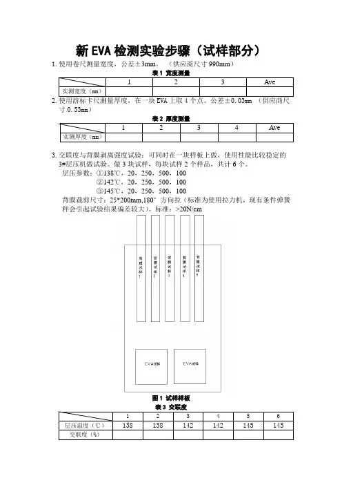 EVA实验步骤