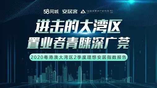 2020粤港澳大湾区2季度理想安居报告