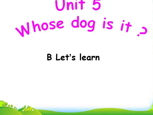 pep(人教)五年级英语下册 Unit 5 A lets learn (2) 优质课件 