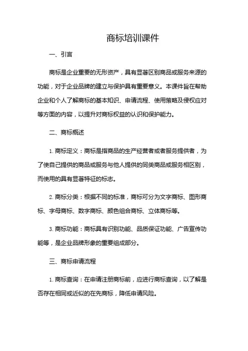 商标培训课件