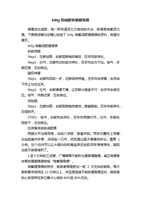 kitty的减肥有氧健身操