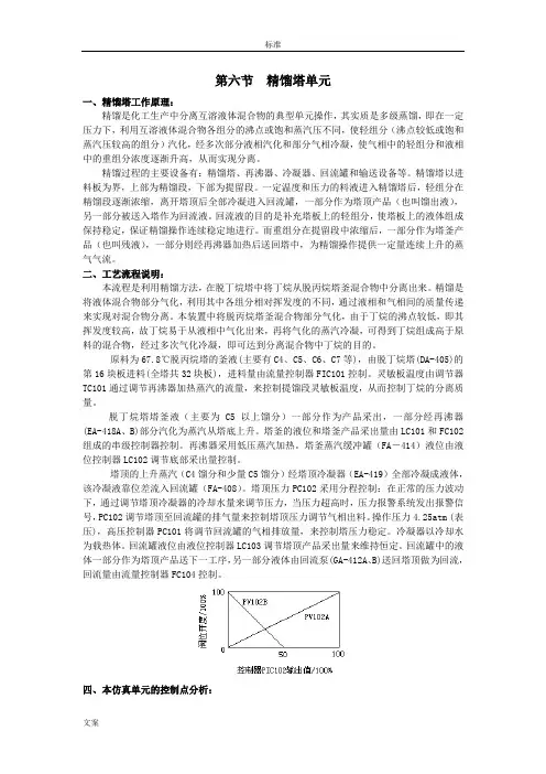 东方仿真--精馏塔单元