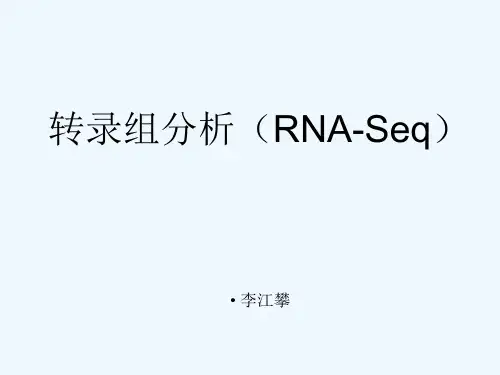 转录组分析(RNA-Seq)