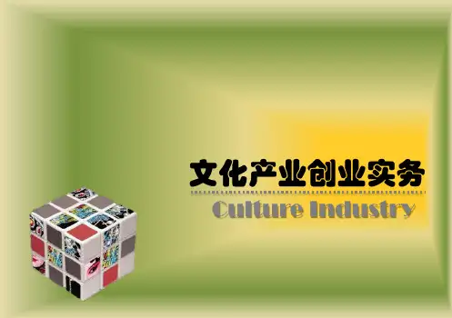 文化产业创业实务-文化产业的类别-课件4