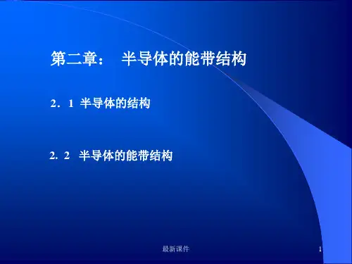 半导体的能带结构PPT课件