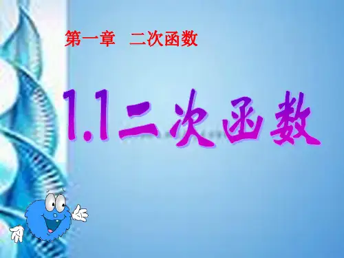 1.1二次函数PPT课件15张
