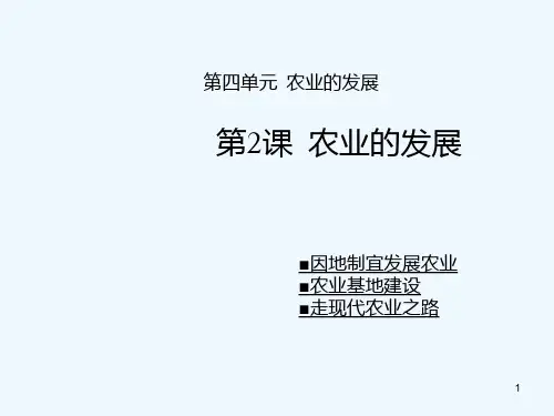 农业的发展-PPT