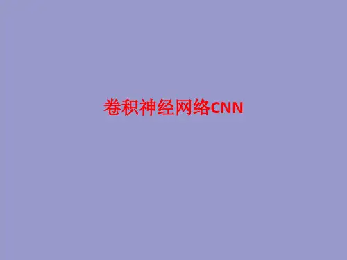 [课件]卷积神经网络CNNPPT