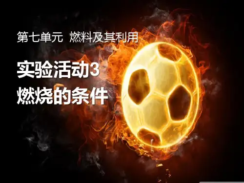人教版九年级化学上册《燃烧的条件》PPT课件(7篇)