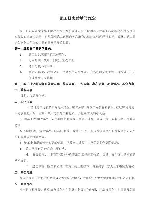 施工日志