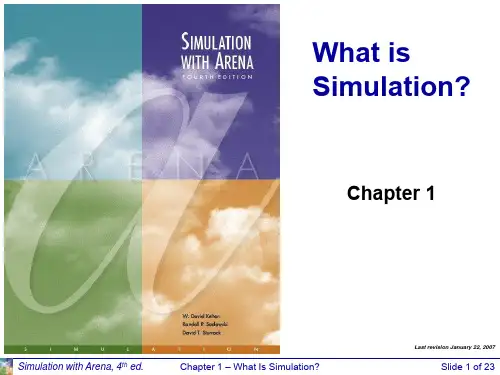仿真学Arena详解 Chapter 01 Slides.ppt