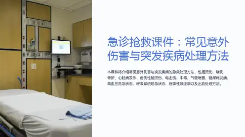 《急诊抢救课件：常见意外伤害与突发疾病处理方法》