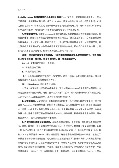 ps软件使用说明书