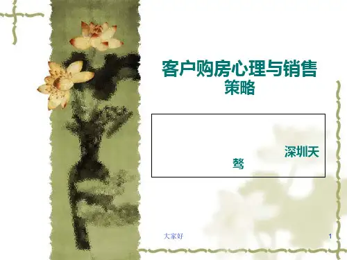 客户购房心理及案例分析 PPT