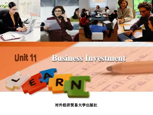 经贸英语口译实训教程Unit 11 Business Investment共43页