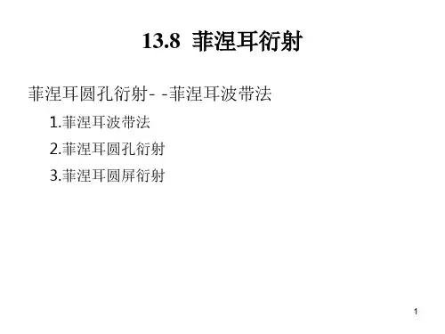 13-8 菲涅耳衍射 物理光学 教学课件