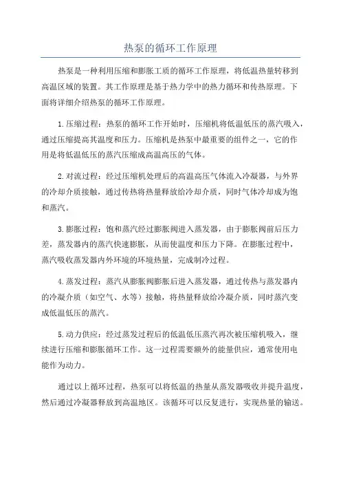 热泵的循环工作原理