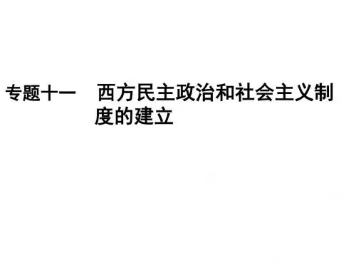 2019版一轮创新思维历史(人民版)课件：专题11+西方民主政治和社会主义制度的建立