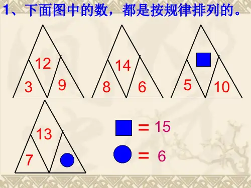 五年级数学上册用字母表示数