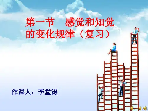 感觉和知觉的变化规律