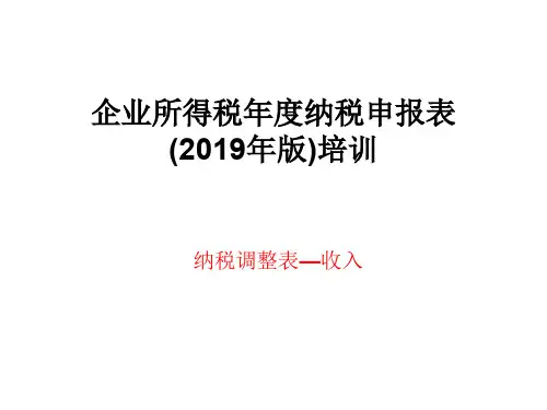 2019所得税汇算清缴课件