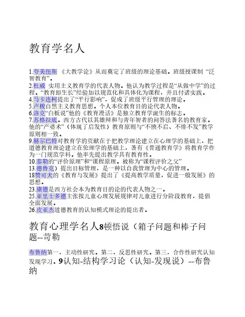 教育学名人