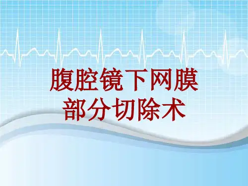 外科手术教学资料：腹腔镜下网膜部分切除术讲解模板