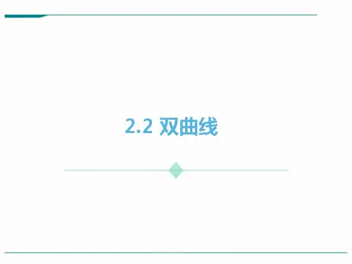 高中数学新课标人教A版选修1：双曲线 课件