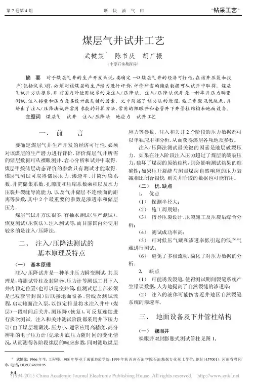 煤层气井试井工艺_武楗棠