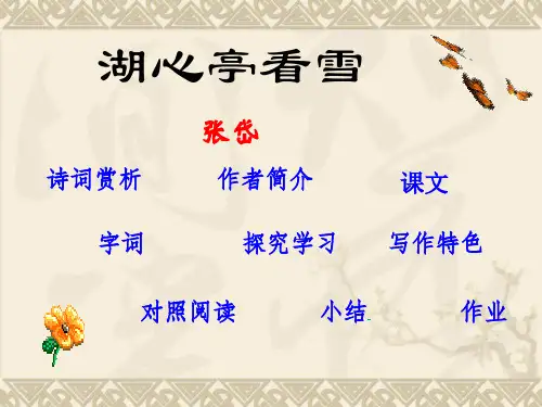 人教版(新课程标准)语文湖心亭看雪课件(5)