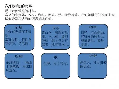 教科版科学三上3.7《给身边的材料分类》课件3