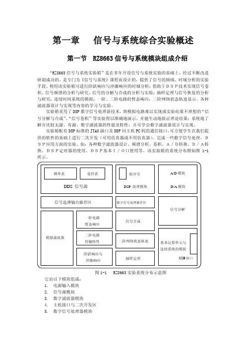 信号与系统实验箱功能简介（ＰＤＦ）