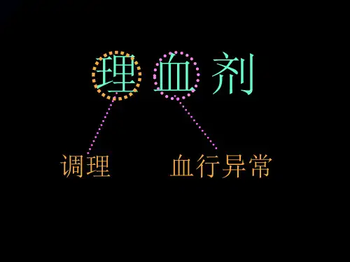 中医方剂学理血剂PPT医学课件