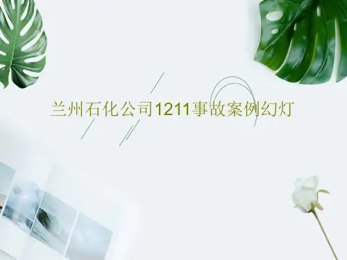兰州石化公司1211事故案例幻灯共26页PPT