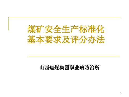 煤矿安全生产标准化PPT课件
