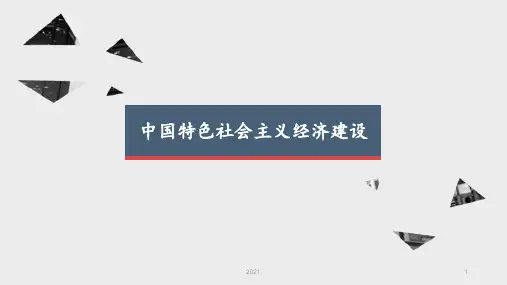 推进经济建设专题-毛中特汇报PPT课件