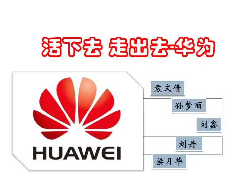 第二组华为竞争战略分析