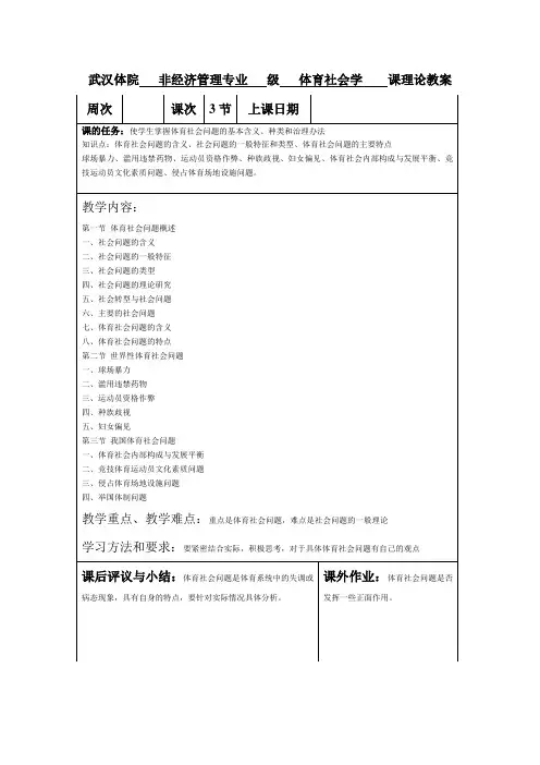 体育社会问题