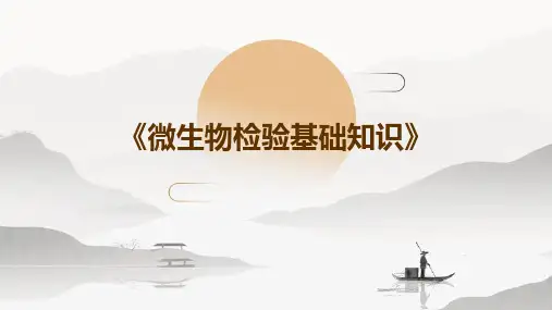 《微生物检验基础知识》PPT