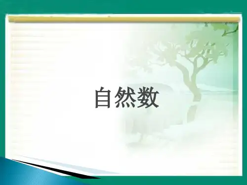 四年级下册数学课件1.1自然数 ∣浙教版 (共14张PPT)