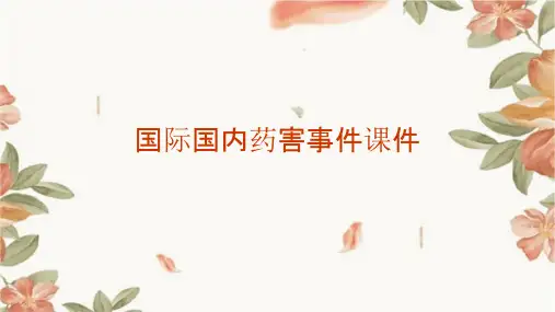 国际国内药害事件课件