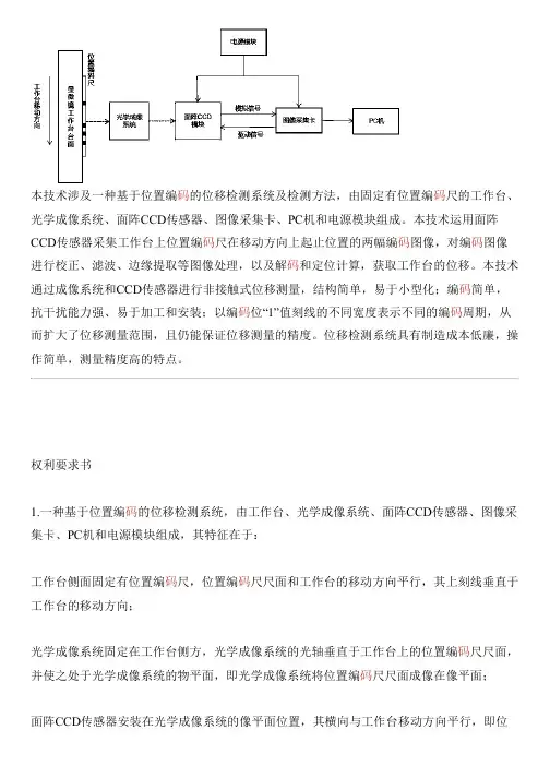 基于位置编码的位移检测系统及检测方法与相关技术