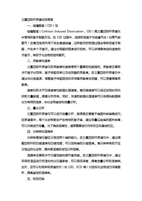 三重四级杆质谱检测原理