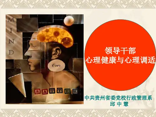 领导干部的心理健康与心理调适(新)