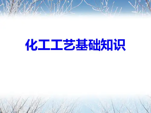 化工工艺基础知识ppt课件