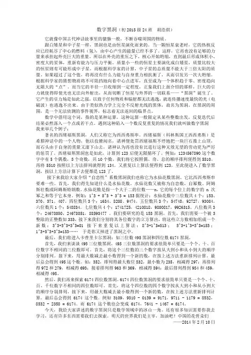 数字黑洞
