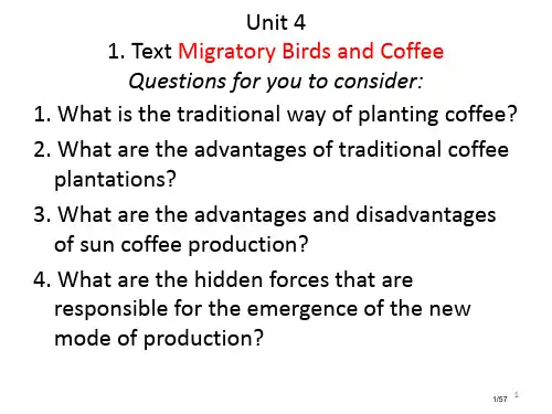 Unit-4-Migratory-Birds-and-Coffee市公开课一等奖省赛课微课金奖PPT