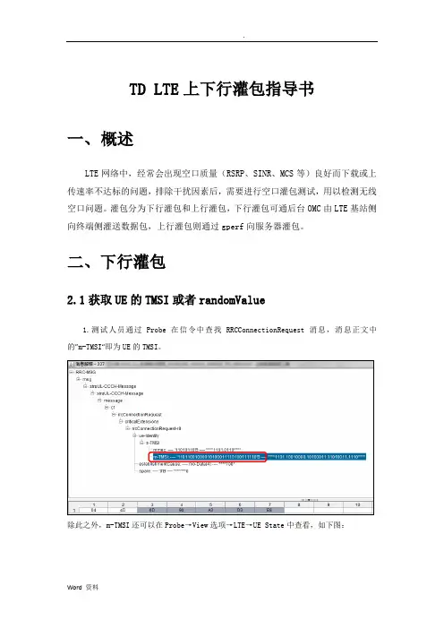 LTE上下行速率灌包操作